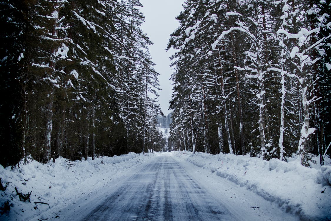 snowy road