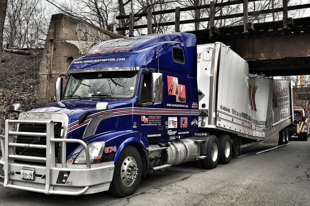 damaged truck