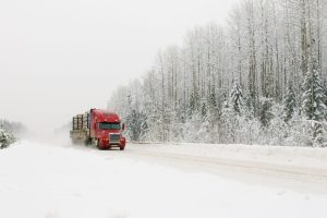 truck on ice road