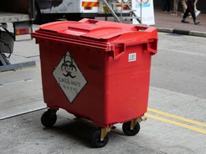 Hazardous waste bin