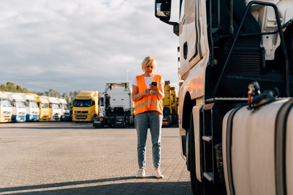 woman truck driver