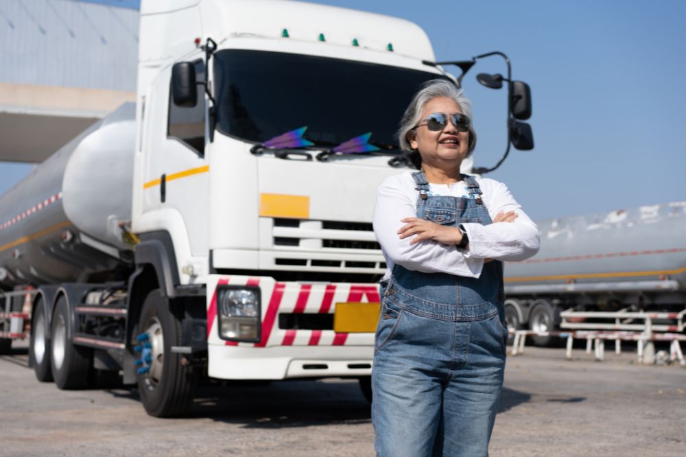 woman truck driver