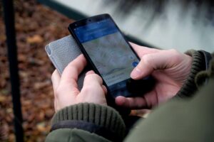 route planning on google maps on mobile phone