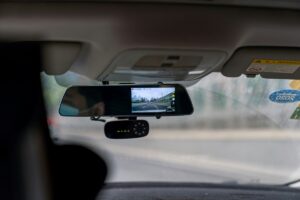 dash cam in a vehicle