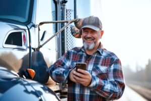 happy truck owner