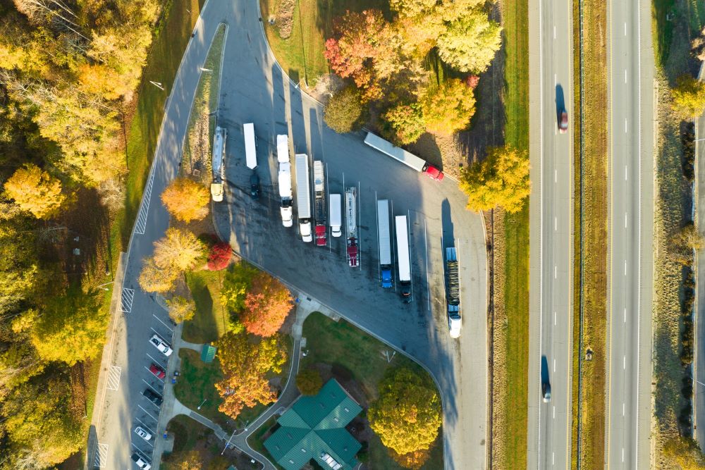 truck stop parking