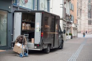 man loading a delivery truck