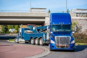 semi truck towing