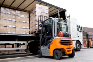 freight truck at 50% capacity