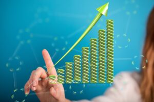 upward trending graph