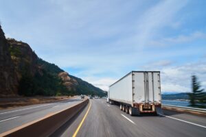 large freight truck on highway